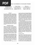 Distributional Clustering of English Words