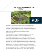 Borobudur Seven Wonders of the World Borobudur is The
