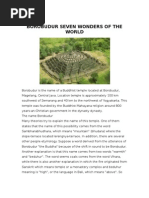 Borobudur Seven Wonders of the World Borobudur is The
