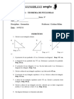 Lista 1 Teoremadepitagoras 2011