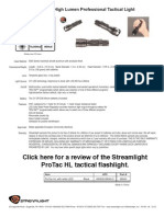 Streamlight ProTac HL Data Sheet