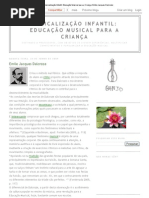 Musicalização Infantil_ Educação Musical para a Criança_ Emile Jacques Dalcroze