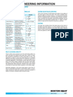 Worms Worm Gears-Formulas Self Locking PDF