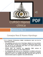 Curso de Hipnosis Clinica Modulo No. 2