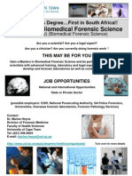 Masters in Biomedical Forensic Science