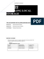 Managing Local Storage: This Lab Contains The Following Exercises and Activities