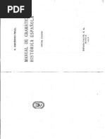Mendendez Pidal - Manual de Gramatica Historica Española | PDF ...