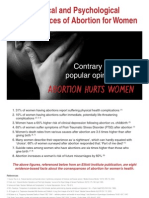 Abortion Hurts Women Poster