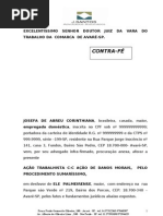 AÇÃO TRABALHISTA C-C AÇÃO DE DANOS MORAIS,  PELO PROCEDIMENTO SUMARÍSSIMO,