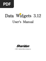 Manual Sheridan DataWidgets