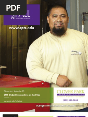 Clover Park Technical College Fall 2013 Class Schedule