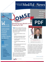 UA OMSE Med/Ed-eNews v2 No. 01 (AUG 2013)