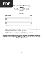 CSEC Theory Exam 97 - 2002 Answers