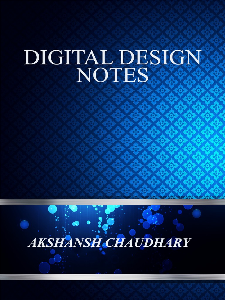 Digital Design Notes Pdf Logic Synthesis Digital Electronics
