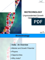 Biotechnology: Unprecedented Growth Opportunity