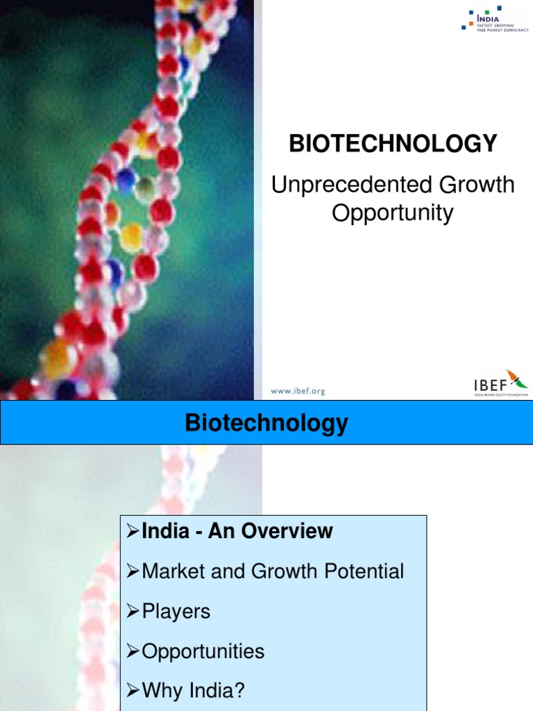 Biotechnology: Unprecedented Growth Opportunity | PDF | Biotechnology ...