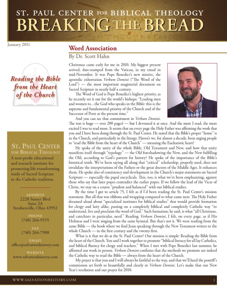 Scott Hahn BREAKING THE BREAD Pope Jesus
