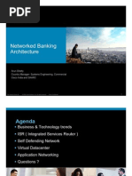 Networked Banking Architecture: Arunshetty Country Manager-Systems Engineering, Commercial Cisco India and Saarc