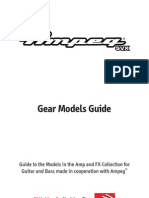 Gear Models Guide: Guide To The Models in The Amp and FX Collection For Guitar and Bass Made in Cooperation With Ampeg
