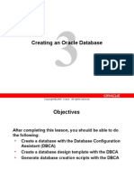 Creating An Oracle Database