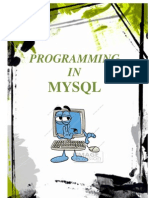 MySQL Programming Guide