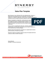 Sales Plan Template 2 PDF