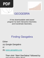 GEOGEBRA Presentation