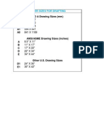 Drafting Paper Sizes