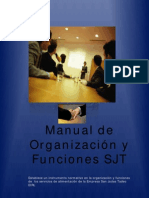 Manual de Organizacion y Funciones SJT
