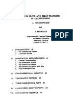 Fluid Flow and Heat Transfer in Calendering