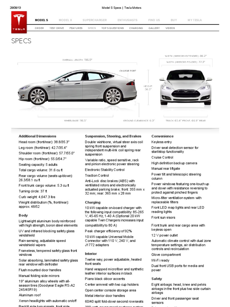 Tesla Model Y Owner's Manual Reveals Dimensions And Weights, 56% OFF