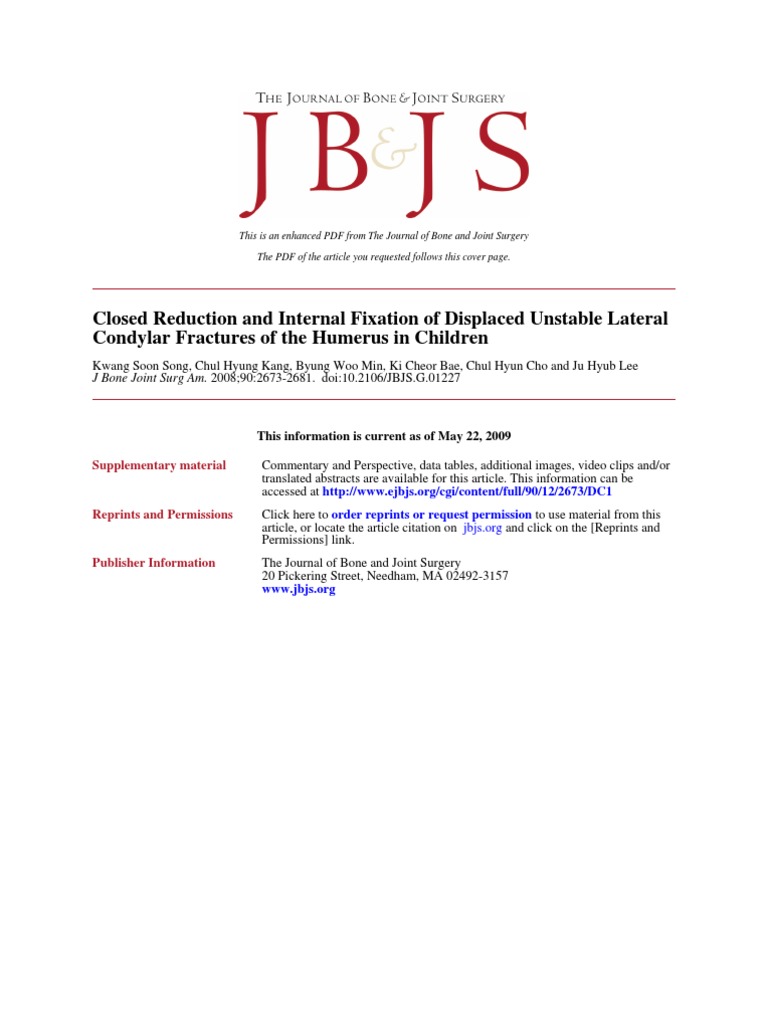 Lateral Condyle 2 PDF Elbow Medical Imaging