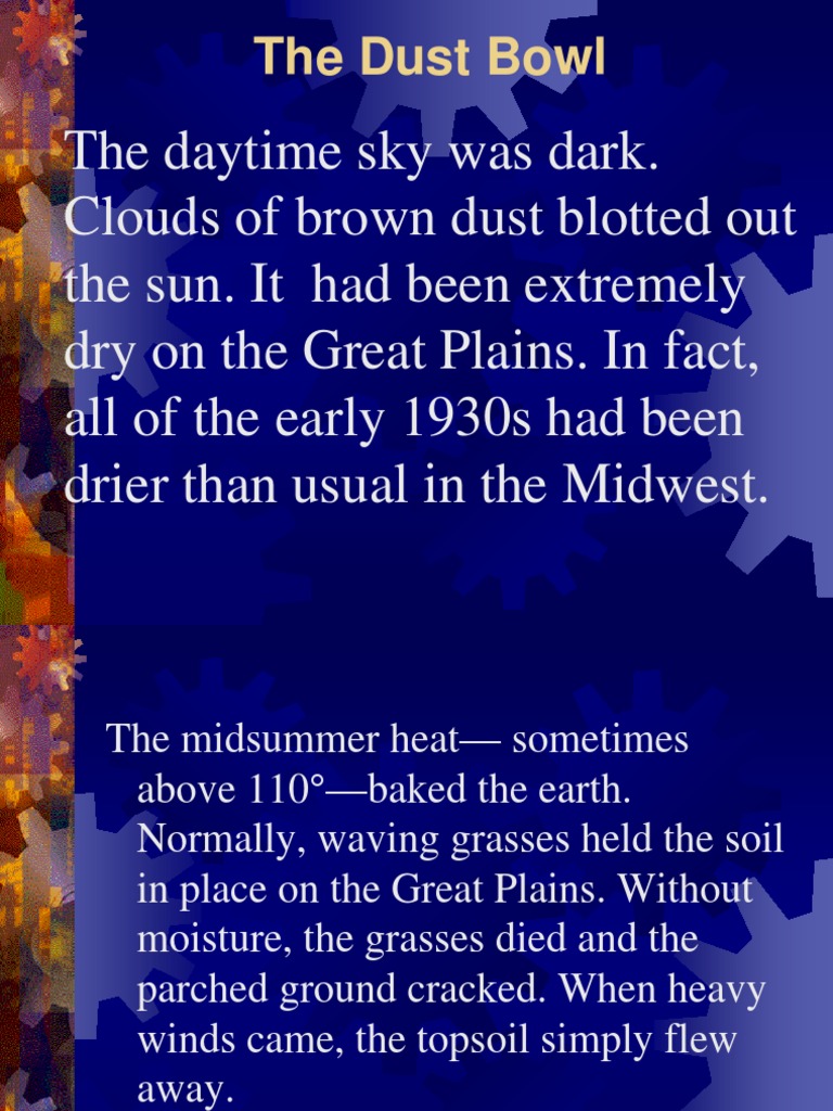 Dust Bowl PDF Dust Bowl Physical Geography