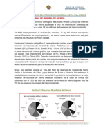 DATOS ESTADÍSTICOS DE PRODUCCION MUNDIAL DE Fe Y EL ACERO