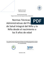Normas Técnicas y Administrativas del Programa