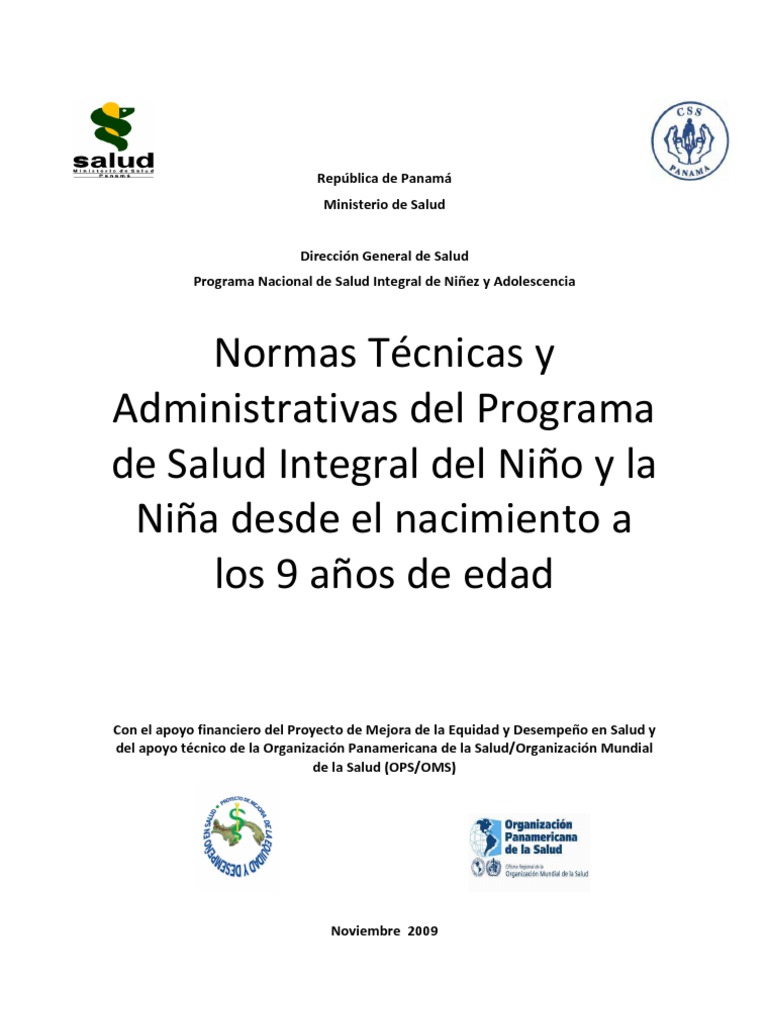 Normas Técnicas y Administrativas del Programa