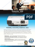 Epson Powerlite 1835 Multimedia Projector Brochure