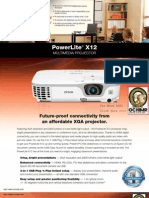 Epson Powerlite X12 Multimedia Projector Brochure