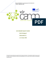 SW Vircamp Quality Guide Work Package 6 Deliverable 6.1. v.1.0. Sept. 2010
