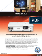 Epson Powerlite X15 Multimedia Projector Brochure