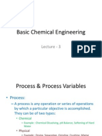 Basic Chemical Engineering Lecture - Process & Variables