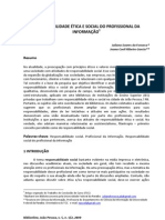 Biblionline-5 (1) 2009-Responsabilidade Etica e Social Do Profissional Da Informacao PDF