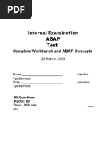 ABAP Internal Test