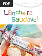 Folder Receitas Lancheira Saudável