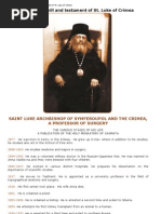 Pantokratoras _ the Last Spiritual Will and Testament of St Luke of Simferopol and Crimea