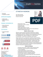 Biznes I Ekonomia Etykieta W Biznesie Adam Jarczynski Ebook PDF