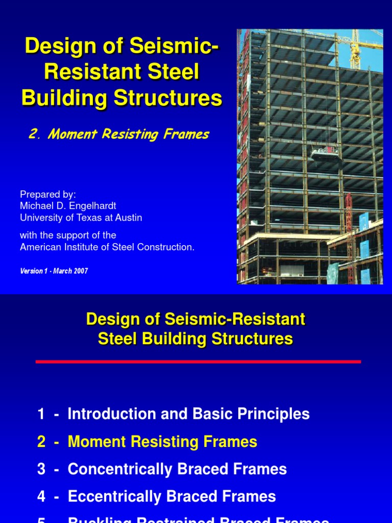Seismic Design of Moment Resisting Frames | PDF | Column | Beam (Structure)