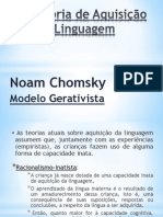 Teoria de Aquisição de Linguagem - Chomsky