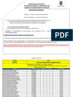 Cronograma Pruebas de Conocimientos Técnicos - Ministerio de Finanzas 