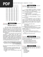 Simulado 20 (Port. 5ª ano)